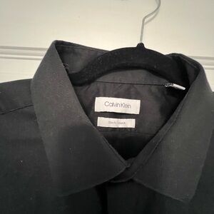 Black button down shirt black